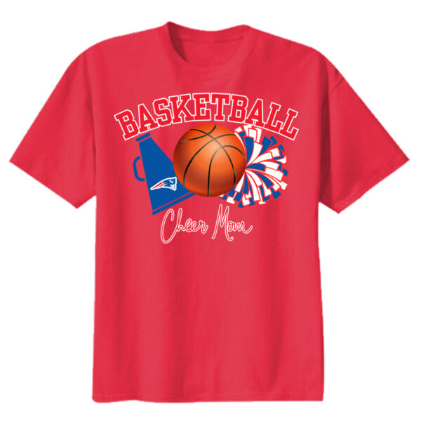 Basketball Cheer Mom - Youth Heavy Cotton 100% Cotton T Shirt Thumbnail