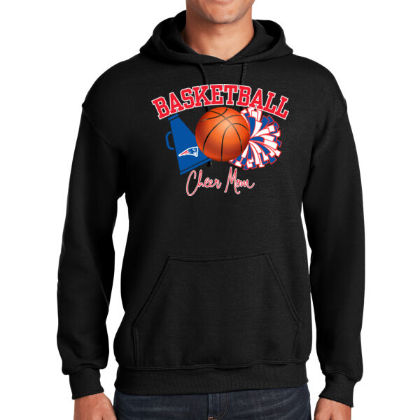 Basketball Cheer Mom - Heavy Blend Hooded Sweatshirt Thumbnail