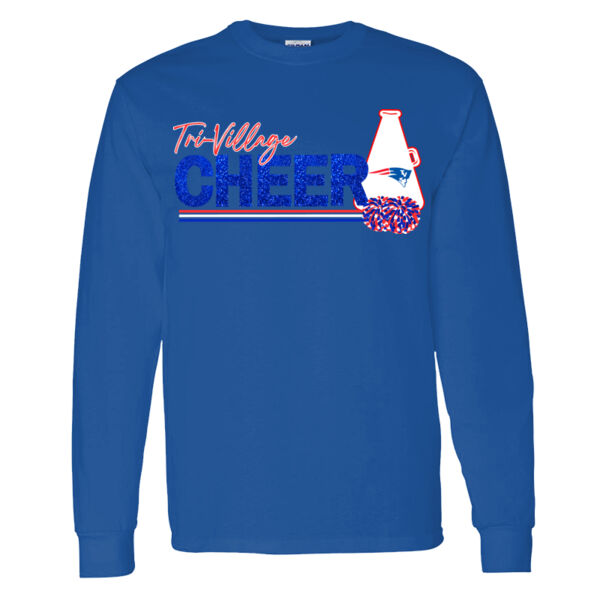 TV Cheer Glitter - Heavy Cotton 100% Cotton Long Sleeve T Shirt Thumbnail