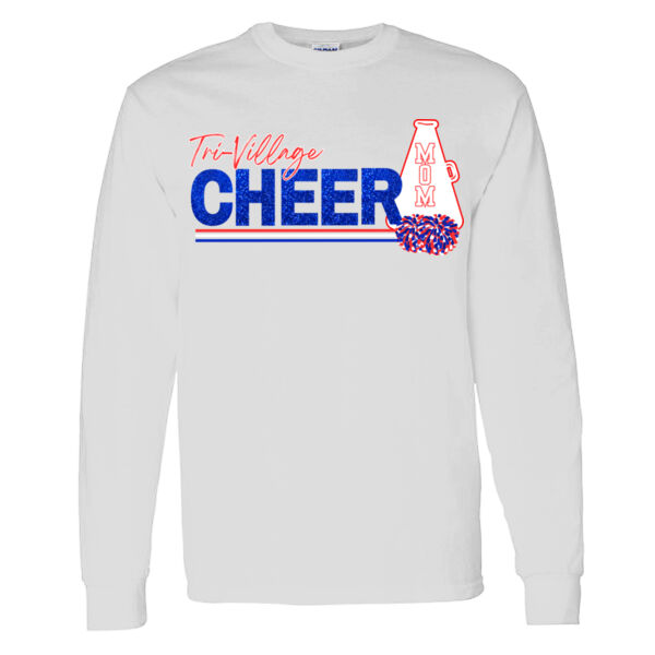 TV Cheer Mom - Heavy Cotton 100% Cotton Long Sleeve T Shirt Thumbnail
