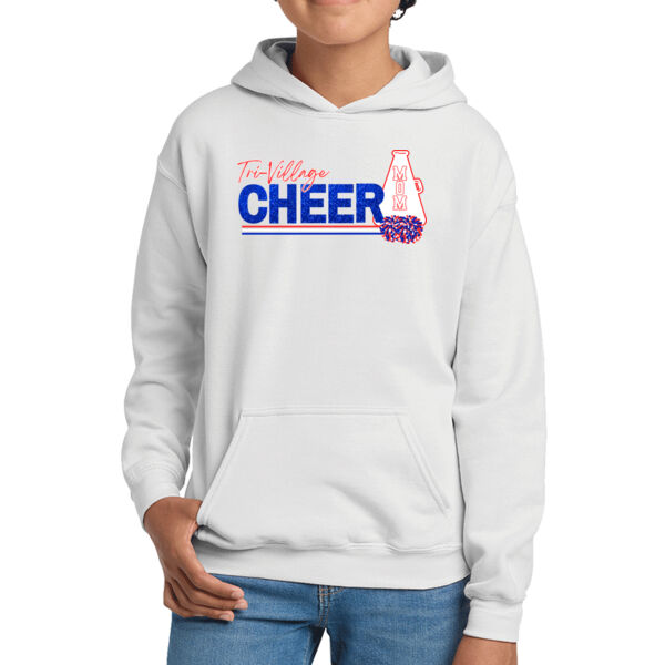 TV Cheer Mom - Youth Heavy Blend Hooded Sweatshirt Thumbnail